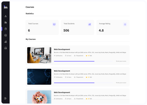 Mentor dashboard preview